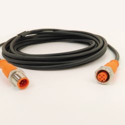 M12 forlnger kabel 5m 5 pol Code A