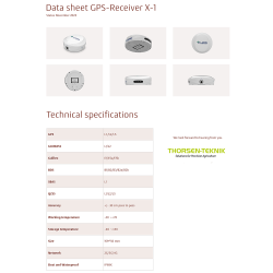 GNSS X-1 antenna w. mounting brackets