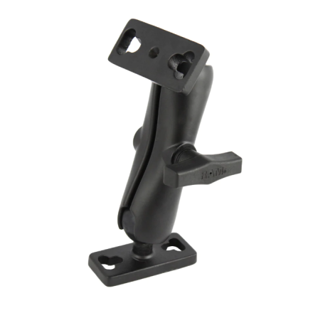 Double arm for 2 C-balls. 15 cm. Incl. 2 C-balls with 2-hole mounting plate