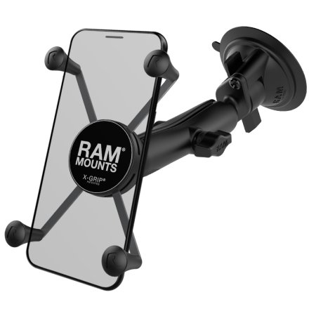 RAM X-grip for smartphones, with B-ball, arm 15 cm, suction cup B
