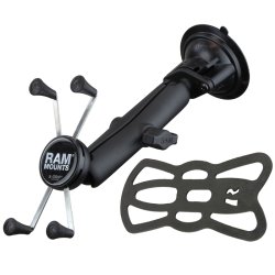 RAM X-grip for smartphones, with B-ball, arm 15 cm, suction cup B