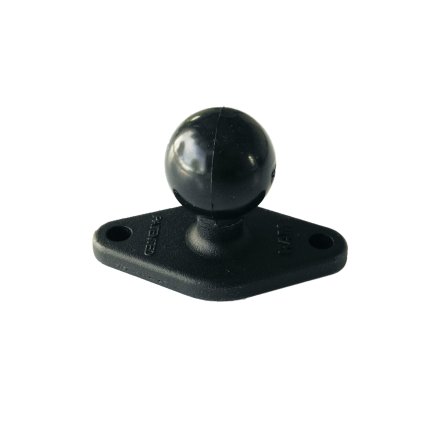 B-ball with 2-hole mounting plate