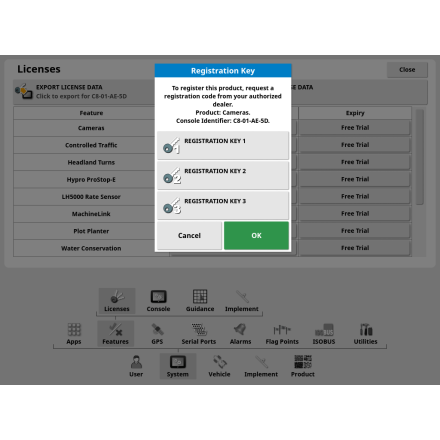 CropSpec Monitoring unlock. XD+/XD