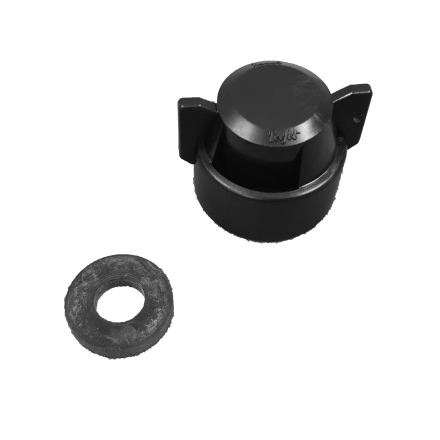 Quick TeeJet Shutoff Cap, black, gasket