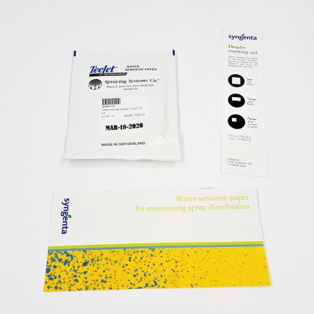 Water Sensitive Paper, 26x76 mm, 50 sheets