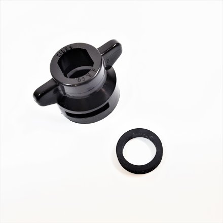 Quick TeeJet Cap, AI,TJ,TTI,AITTJ, Hardi Snapfit, Black, washer