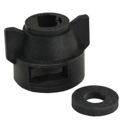 Quick TeeJet Cap, 10-15 XR, Black, washer