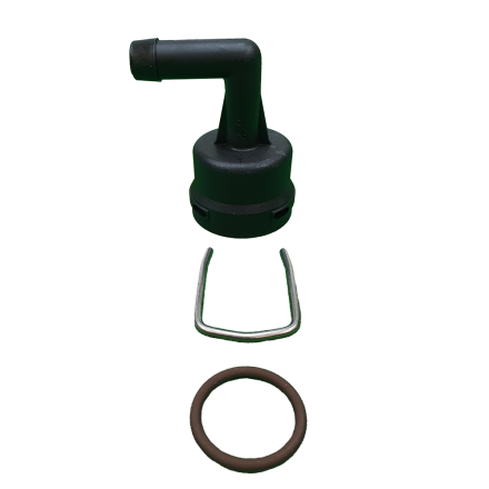 QC, 1/2 90 Hosebarb Outlet