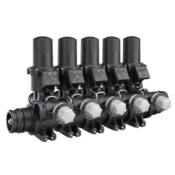 TeeJet 430 Manifold, 5 sections, 3-way Valves, M50 Flange